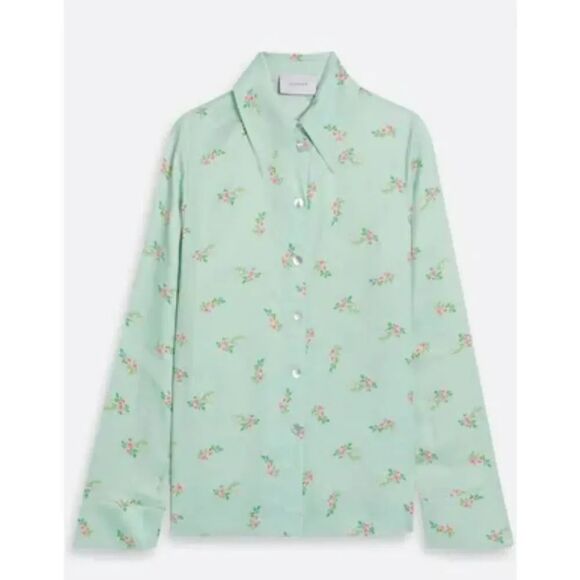 No Brand Tops - Sleeper Blossom-print shirt sz XS